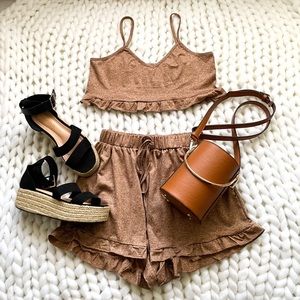Two-piece matching set.